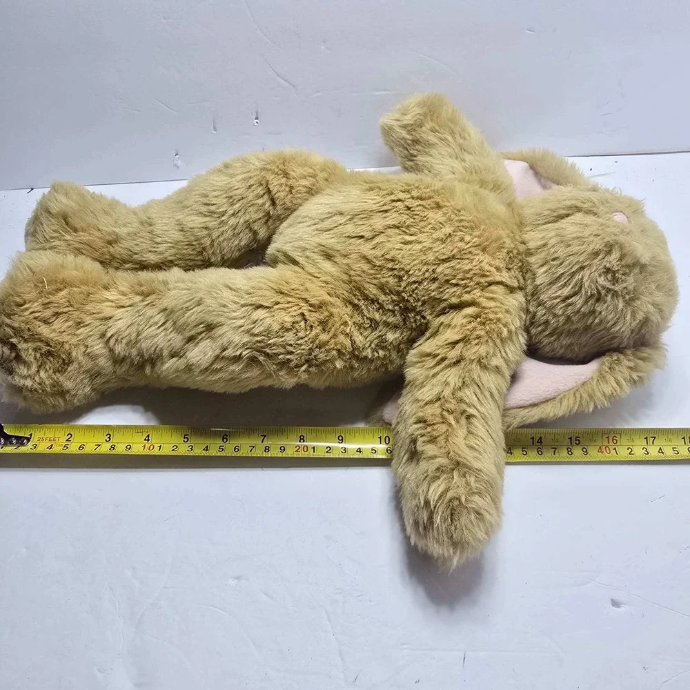 Build A Bear Workshop Tan Floppy Bunny Rabbit Plush Lop Ears Shaggy 18 Inch